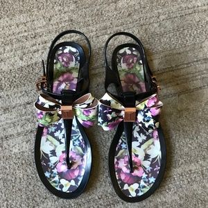 Ted Baker Effiey Floral Bow Sandal